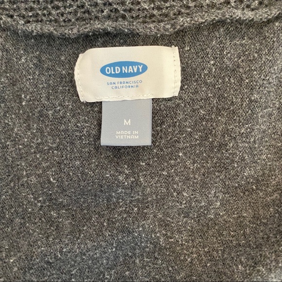 Old Navy Open Front Shawl Gray Hi Low Cardigan - Picture 5 of 7